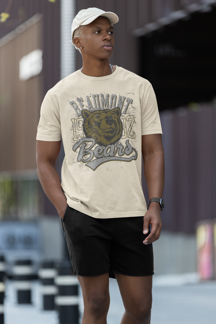 BEAMONT BEARS TEE – Cozy Beige & Bear Hugs