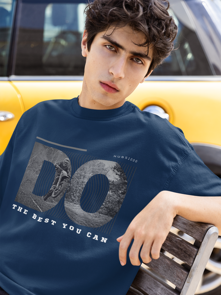 DO YOUR BEST OVERSIZED TEE – Deep Blue Drive in Every Thread