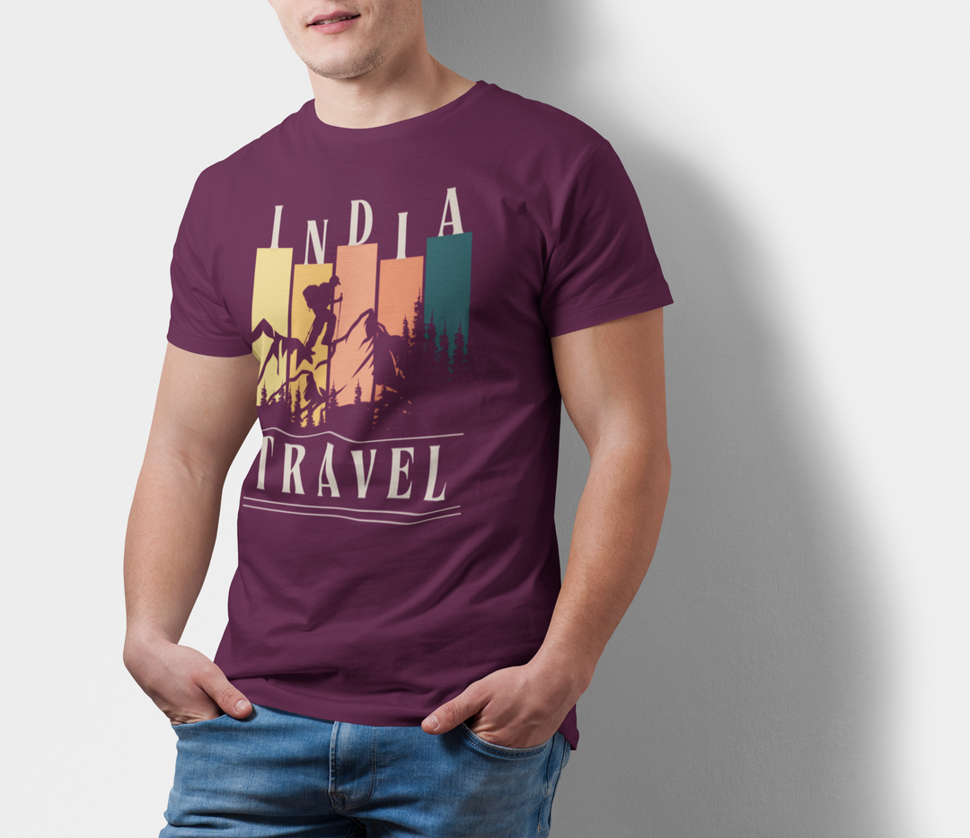 INDIA TRAVEL– Burgundy Memories in Pure Cotton