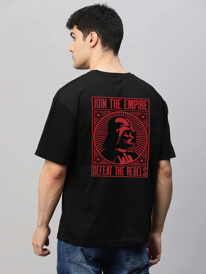 Join the Empire Defeat the Rebel Graphic Oversized T-Shirt