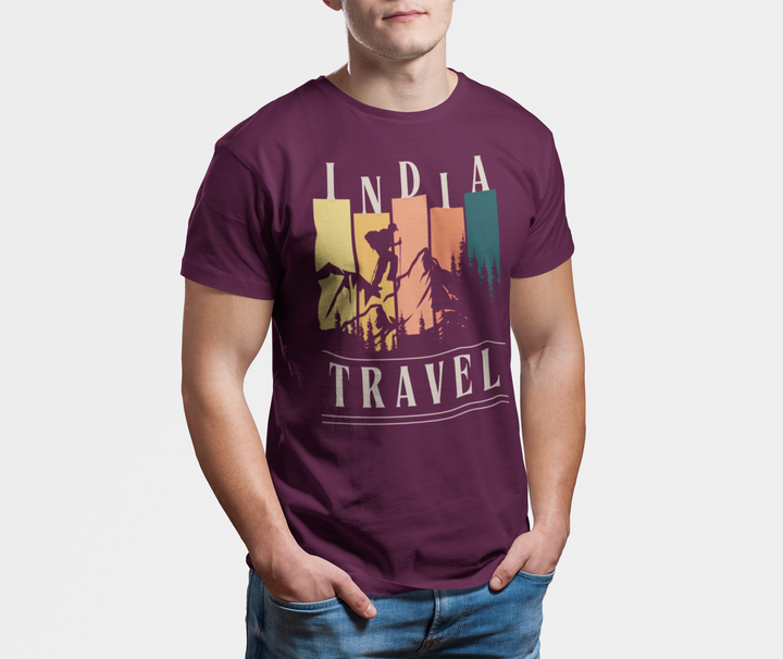 INDIA TRAVEL– Burgundy Memories in Pure Cotton