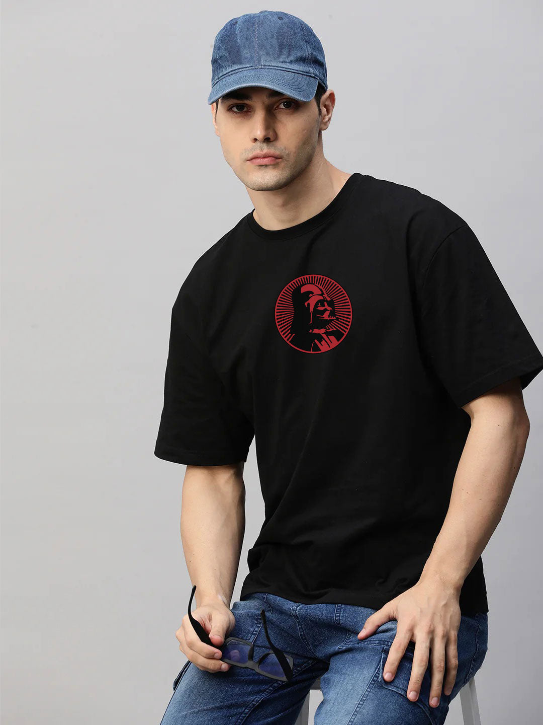 Join the Empire Defeat the Rebel Graphic Oversized T-Shirt