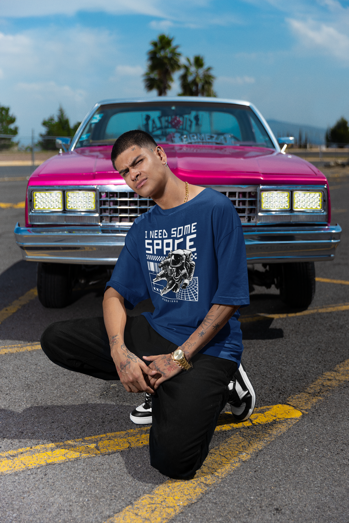 SPACE DREAMER TEE – Navy Blue Cosmic Escape
