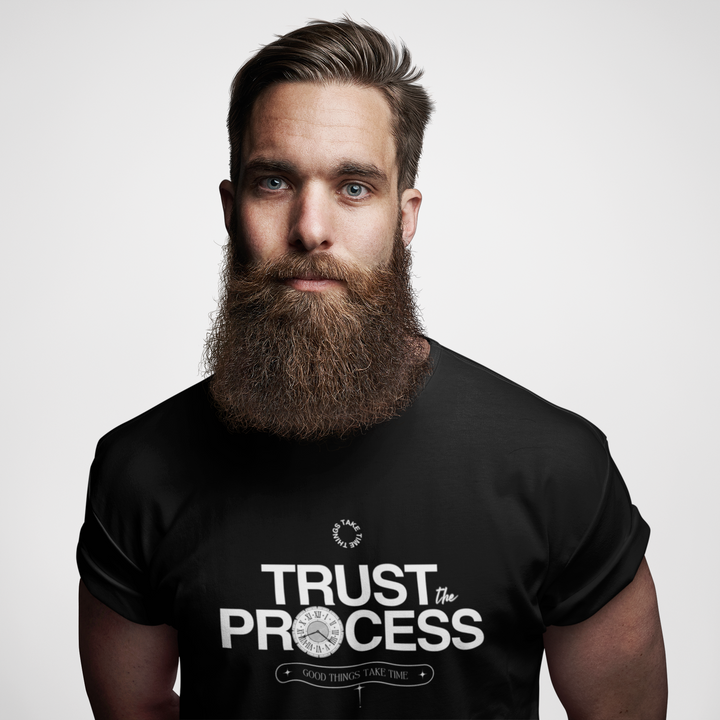Trust The Process" Black Regular T-Shirt – Premium Quality Graphic Tee
