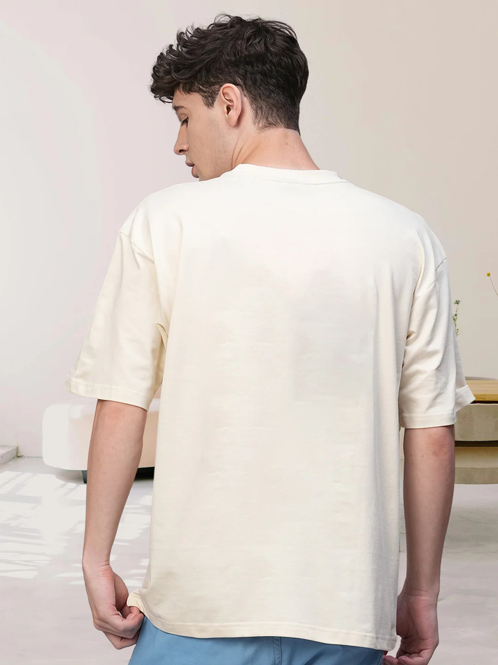 ESSENTIAL HUSTLE TEE – Beige Ambition in Cotton