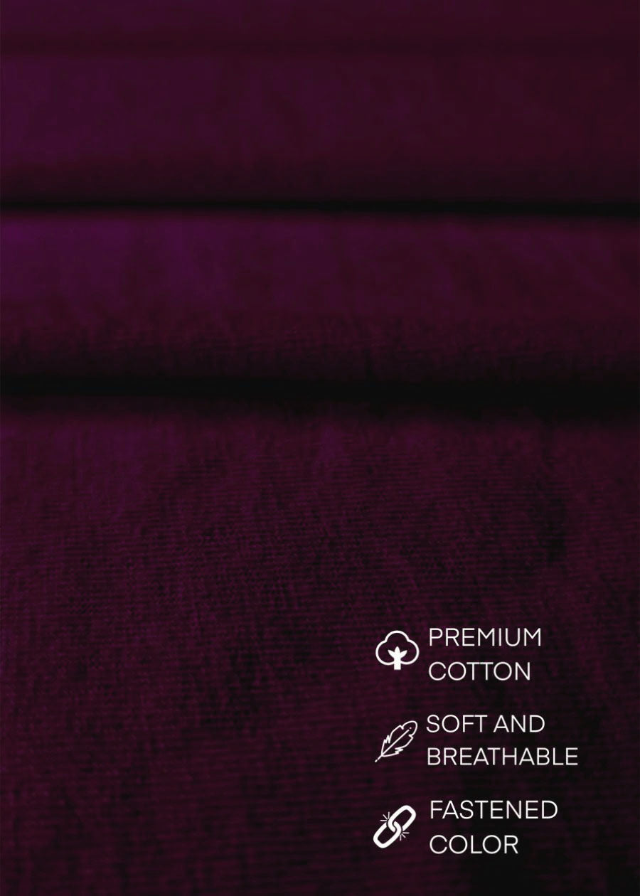 INDIA TRAVEL– Burgundy Memories in Pure Cotton