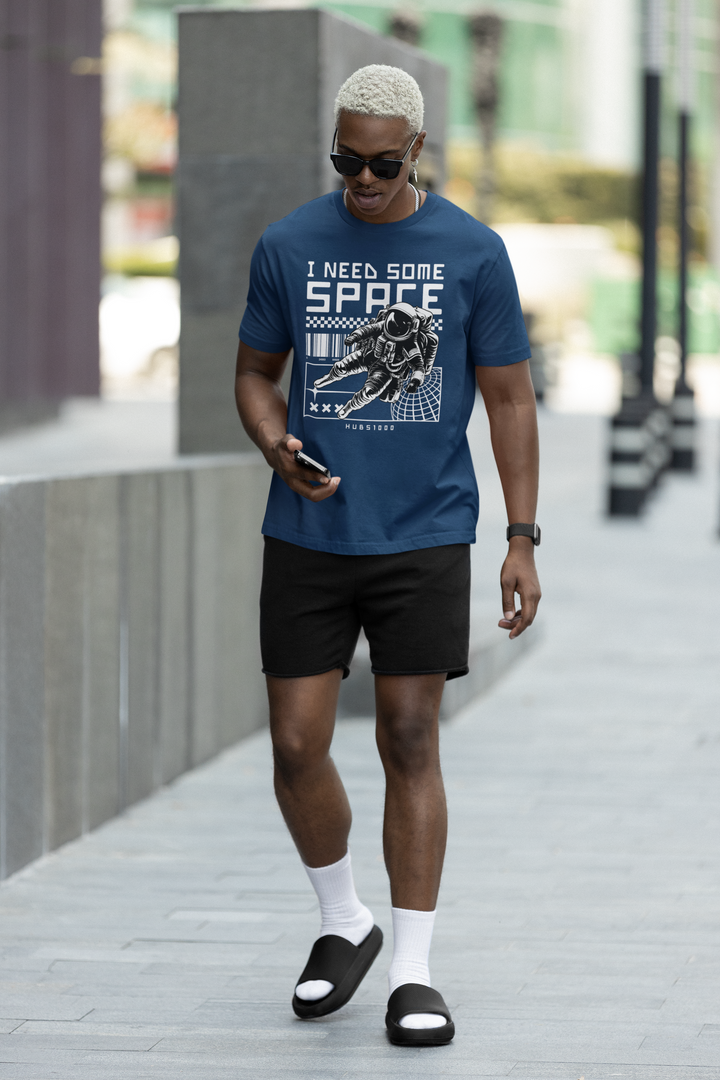 SPACE DREAMER TEE – Navy Blue Cosmic Escape