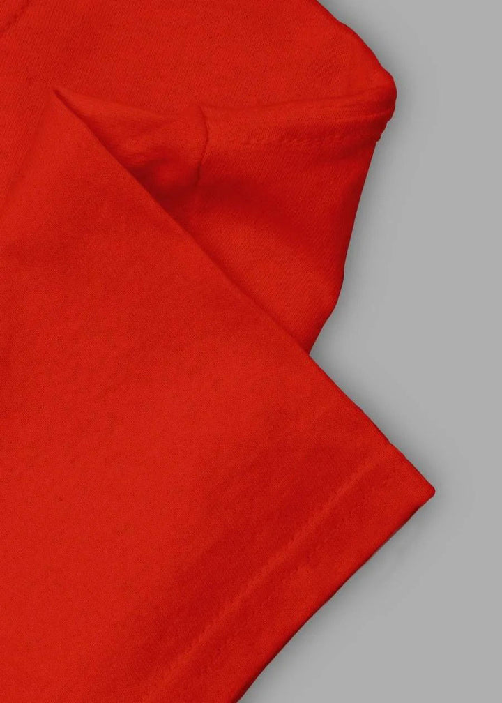 BEACH VIBES TEE – Sunset Red & Ocean Dreams