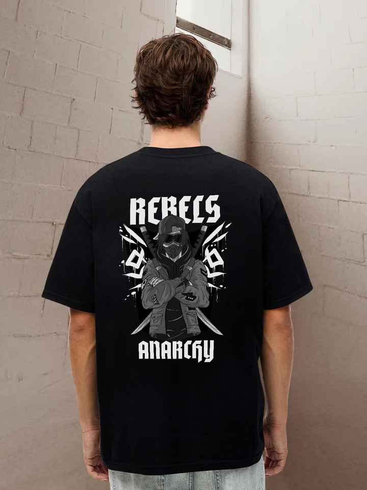 REBELS ANARCHY BLACK TEE – For Those Who Rewrite the Rules