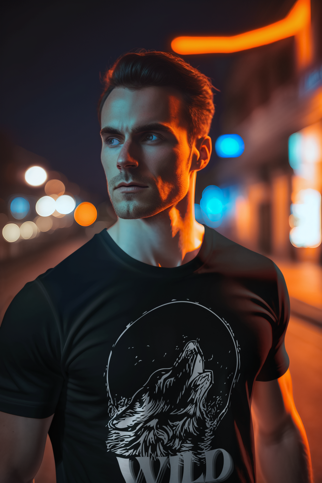 UNCHAINED WOLF TEE – Midnight Wild & Free