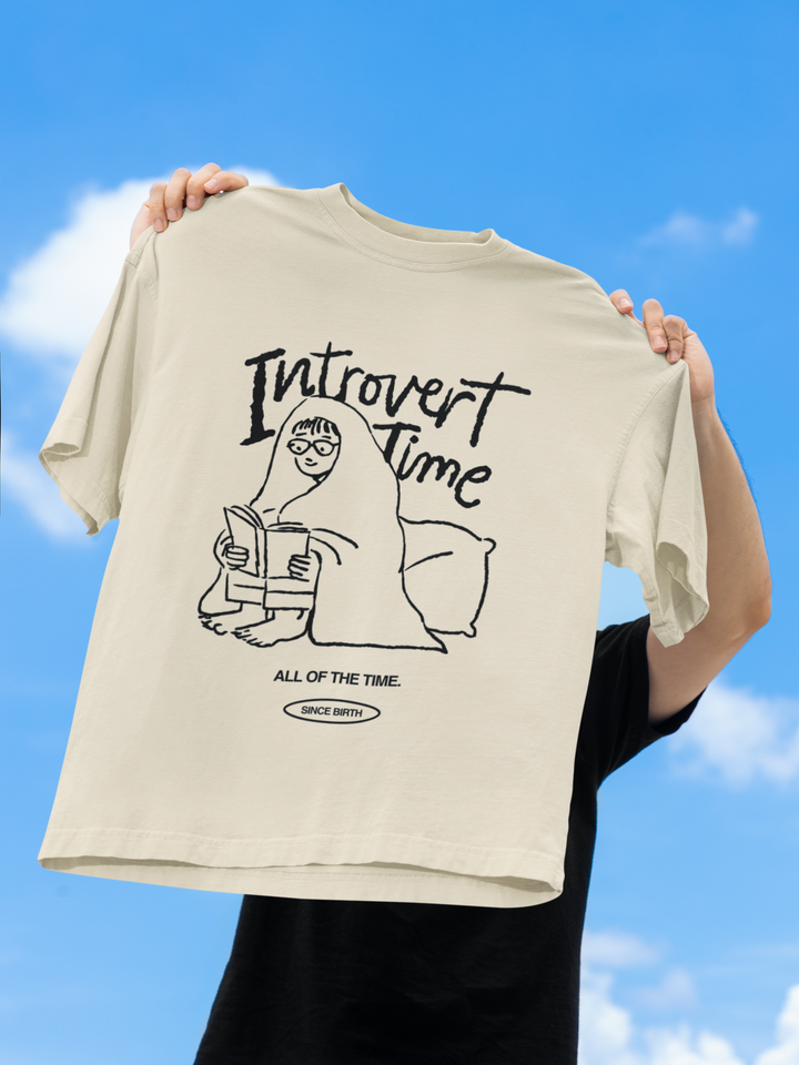 INTROVERT TIME TEE – Quietly Recharging Since Forever