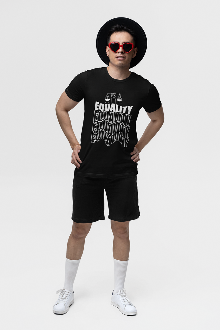 EQUALITY SHADOW TEE – Minimalist Black Statement