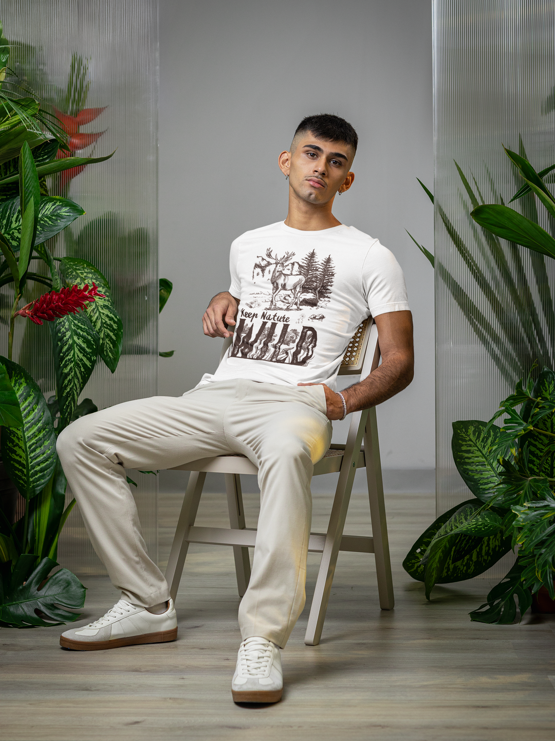 WILD & FREE TEE – Earthy Vibes in Oversized Comfort