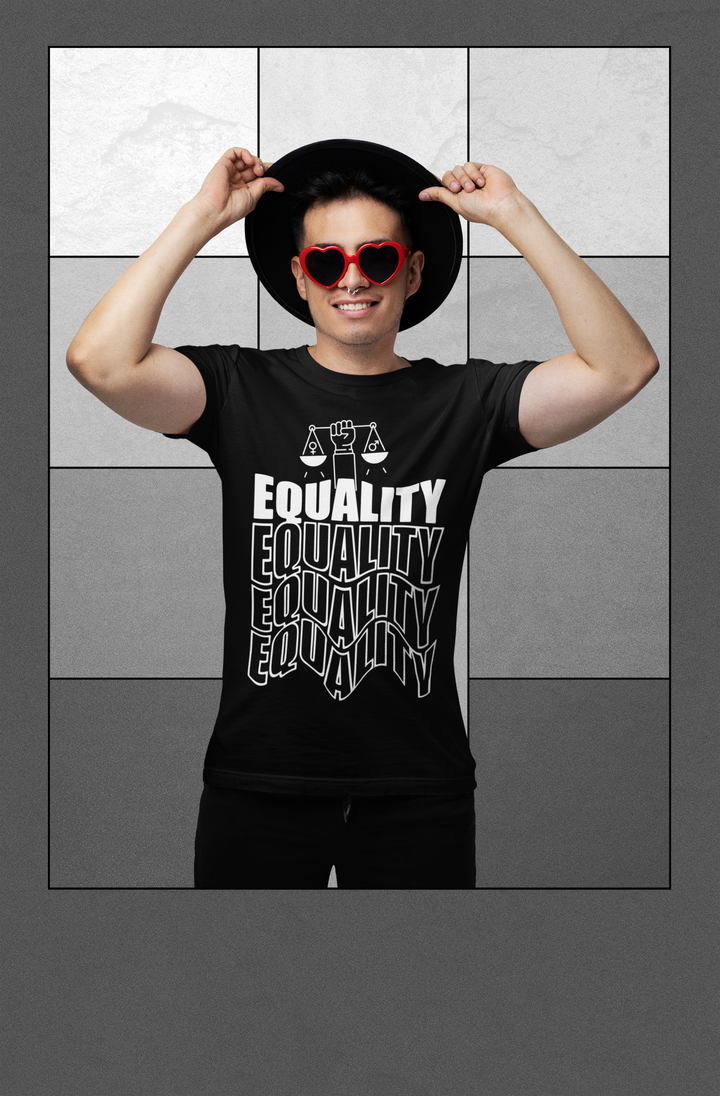 EQUALITY SHADOW TEE – Minimalist Black Statement