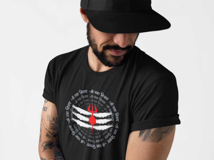 OM NAMAH SHIVAY TEE – Sacred Black & Divine Devotion
