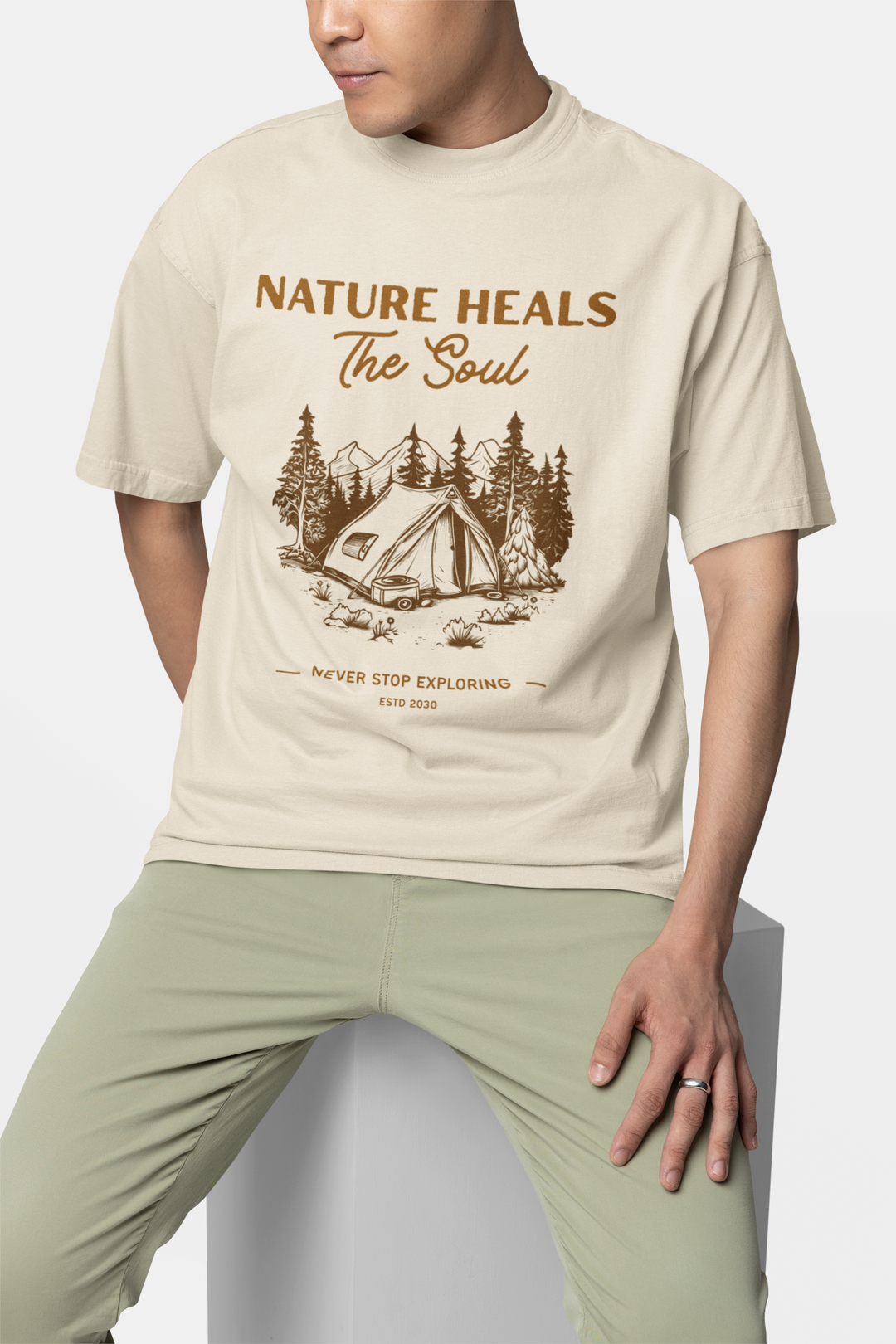 NATURE HEALS TEE – Wander in Oversized Comfort