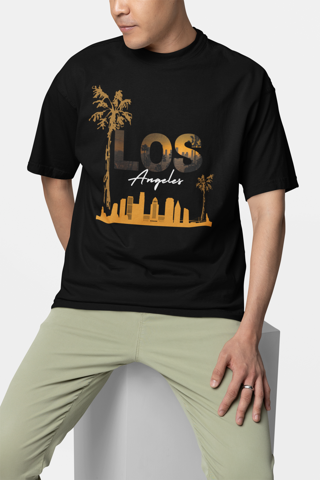 LOS ANGELES TEE – Sunset Dreams in Oversized Comfort