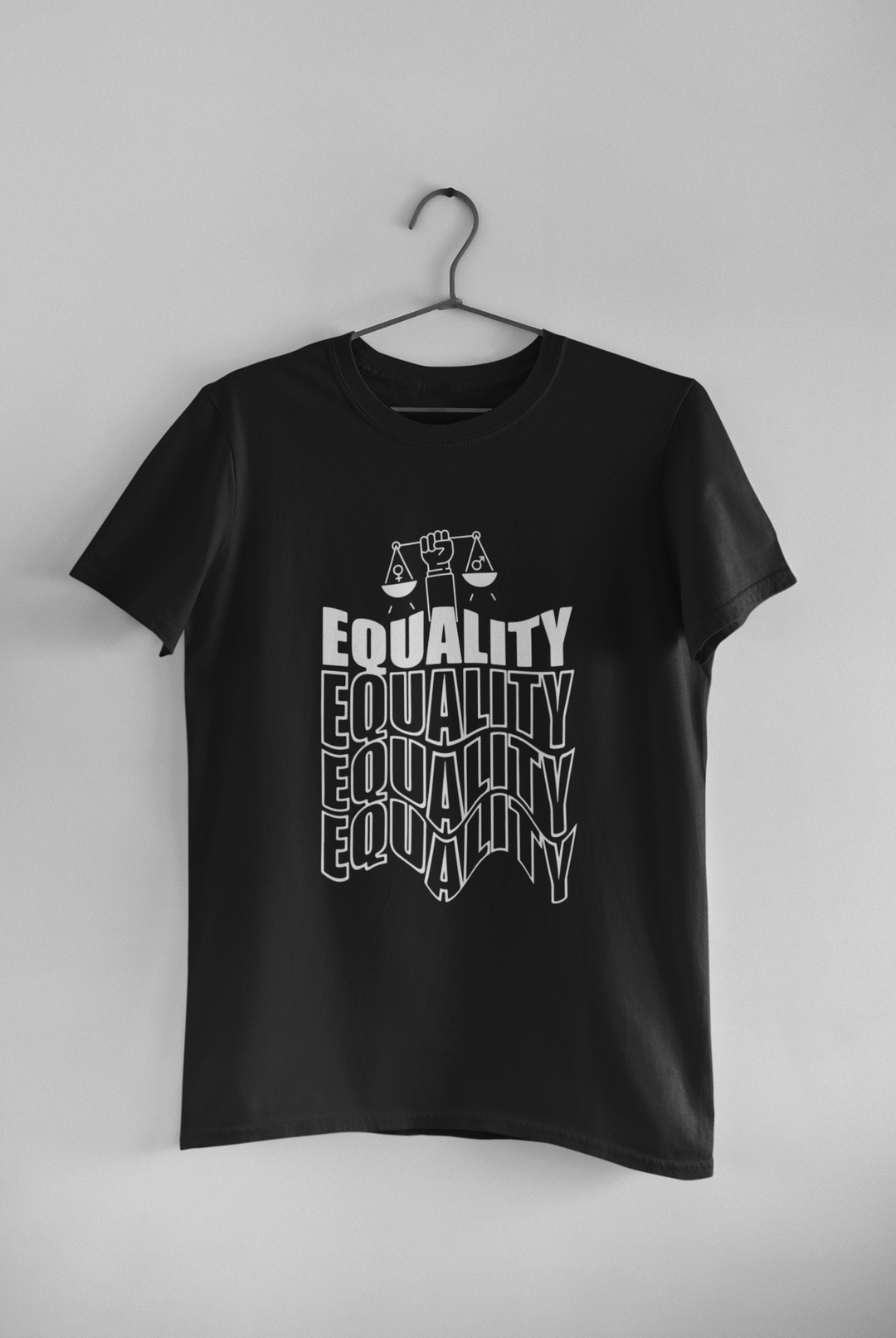 EQUALITY SHADOW TEE – Minimalist Black Statement