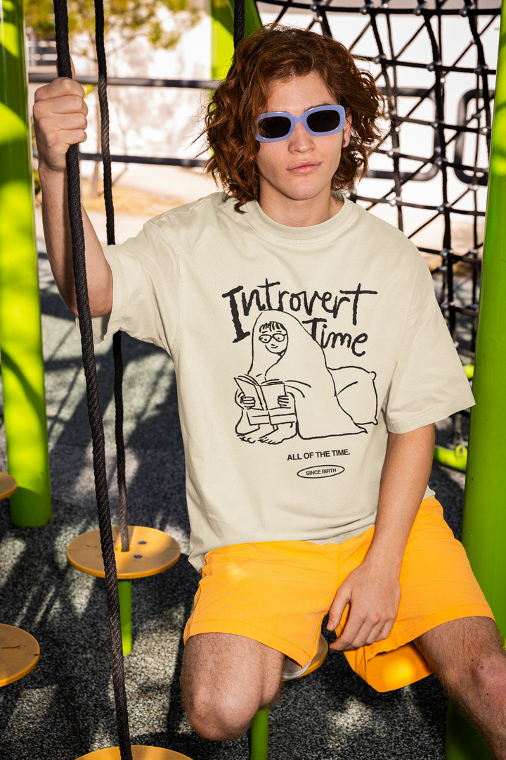 INTROVERT TIME TEE – Quietly Recharging Since Forever