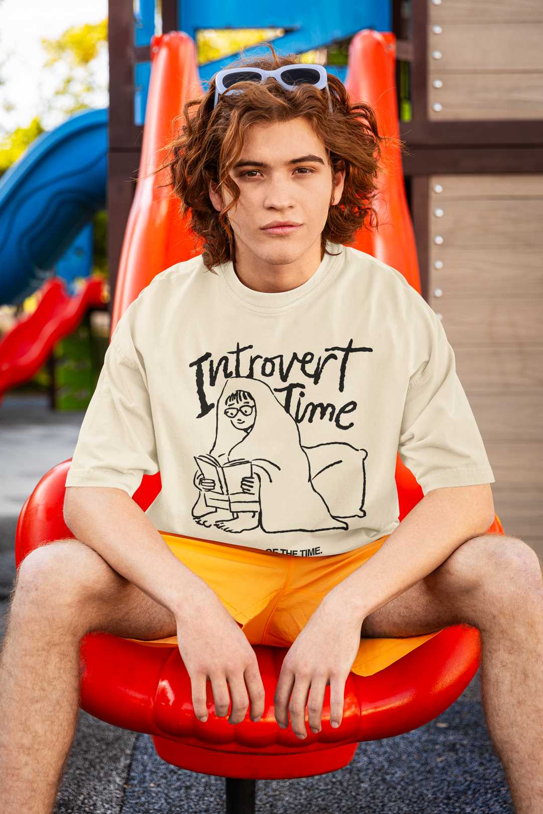 INTROVERT TIME TEE – Quietly Recharging Since Forever
