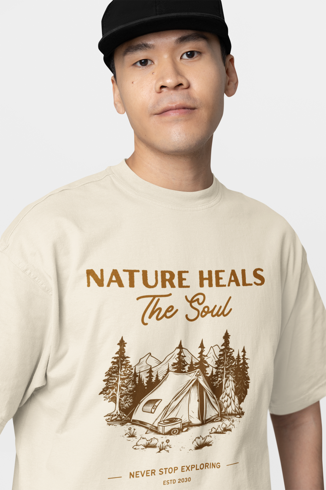 NATURE HEALS TEE – Wander in Oversized Comfort