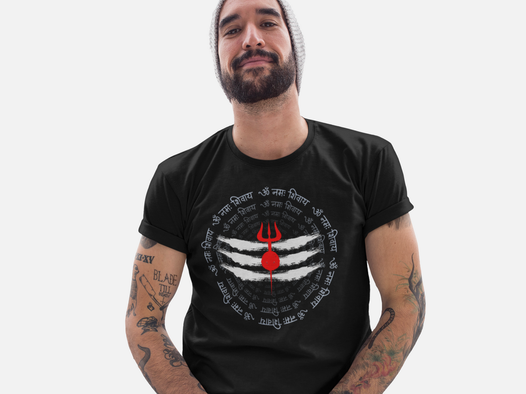 OM NAMAH SHIVAY TEE – Sacred Black & Divine Devotion