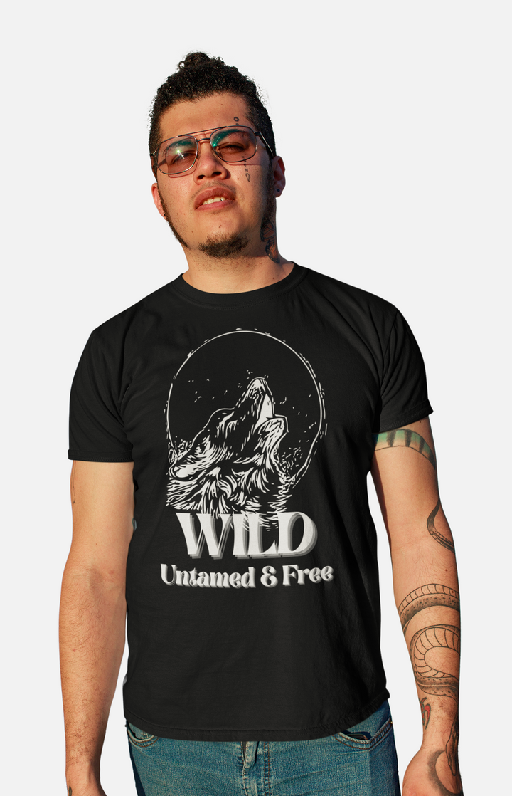 UNCHAINED WOLF TEE – Midnight Wild & Free