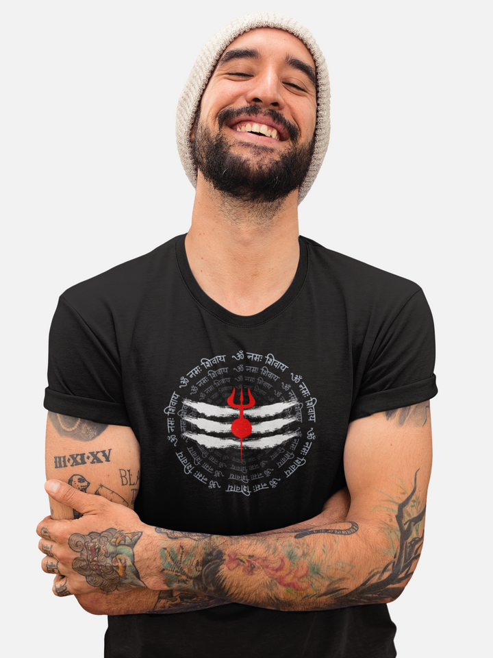 OM NAMAH SHIVAY TEE – Sacred Black & Divine Devotion