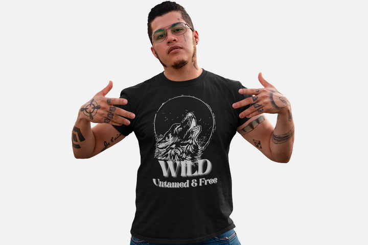 UNCHAINED WOLF TEE – Midnight Wild & Free